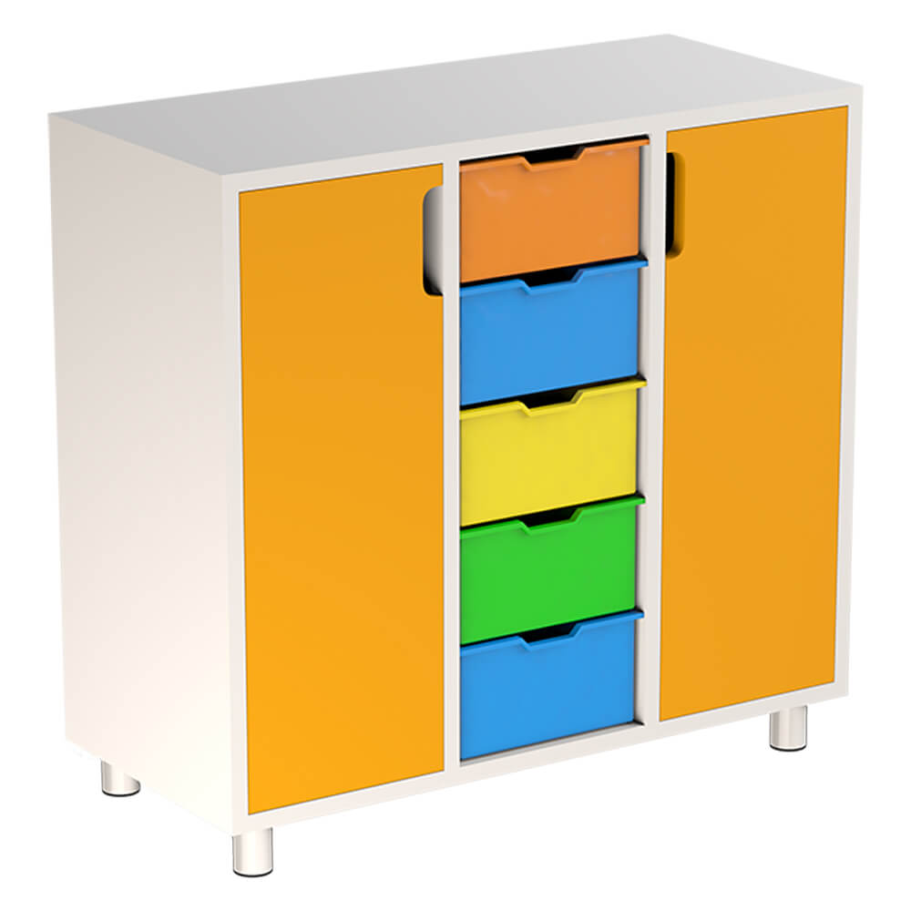PLASTIC DRAWER KINDERGARDEN CABINET